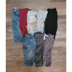 Lot Of 8 Pair Boys Pants - Size 12 Months -  Months - Various Brands